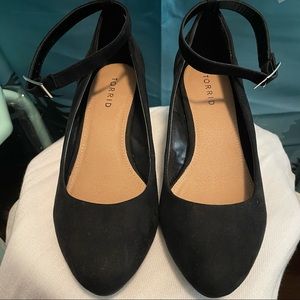 Wedges with ankle strap